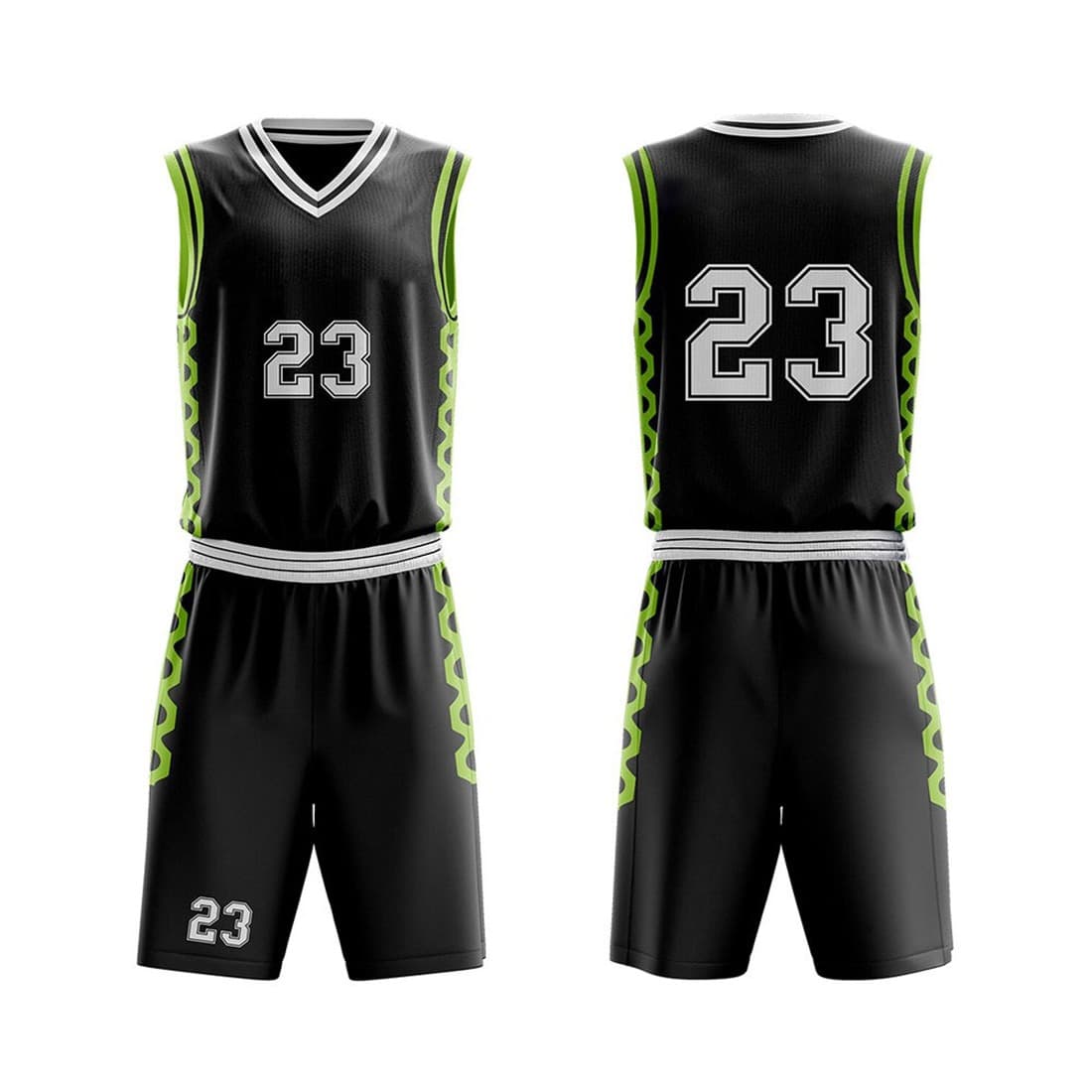 Breathable & Comfortable Fabric Men's Basketball Uniform Sets Custom Size Professional Manufacturer Basketball Uniforms