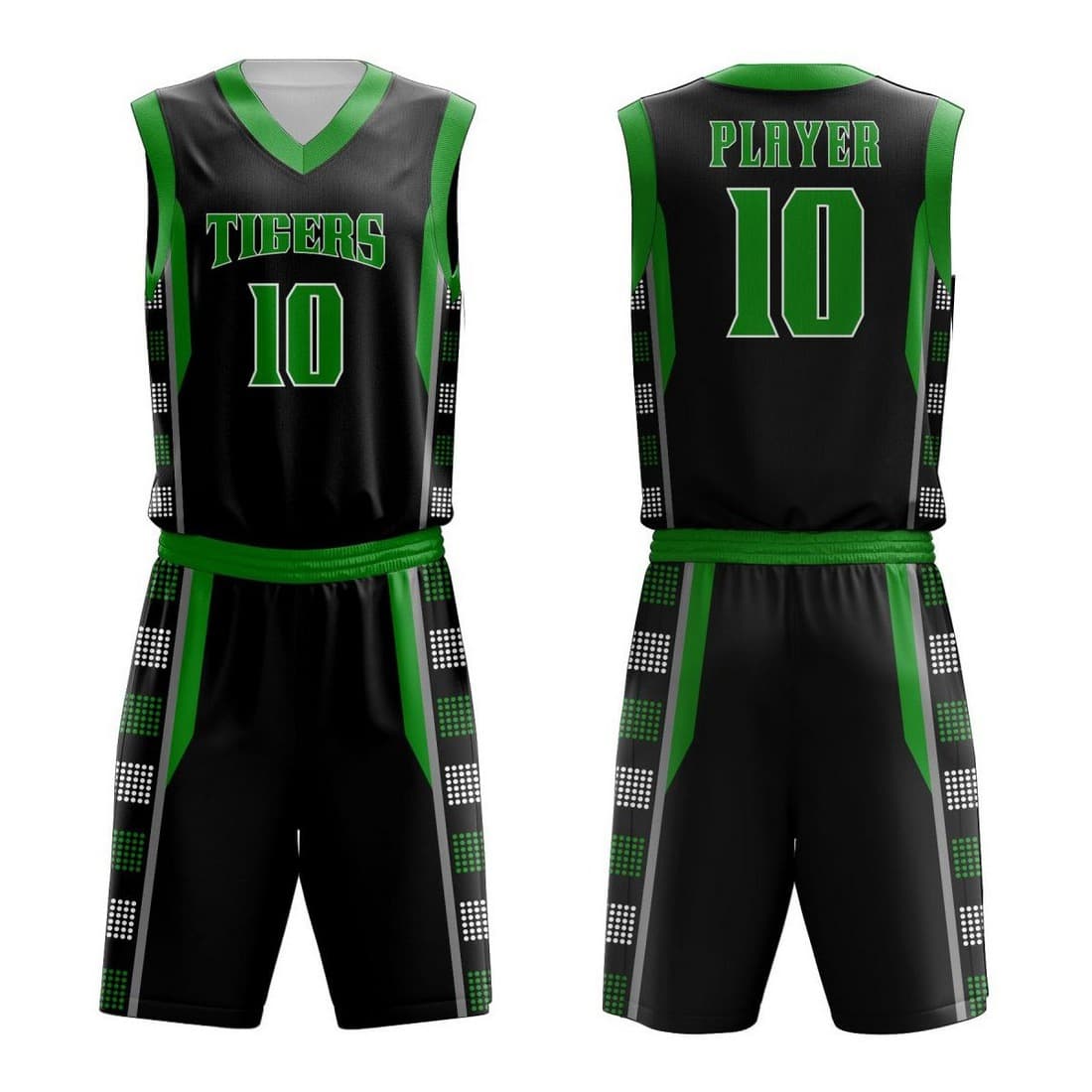 Basketball Uniform Set Men's Custom Jersey Quick-Drying Student Sports Training Team Uniform